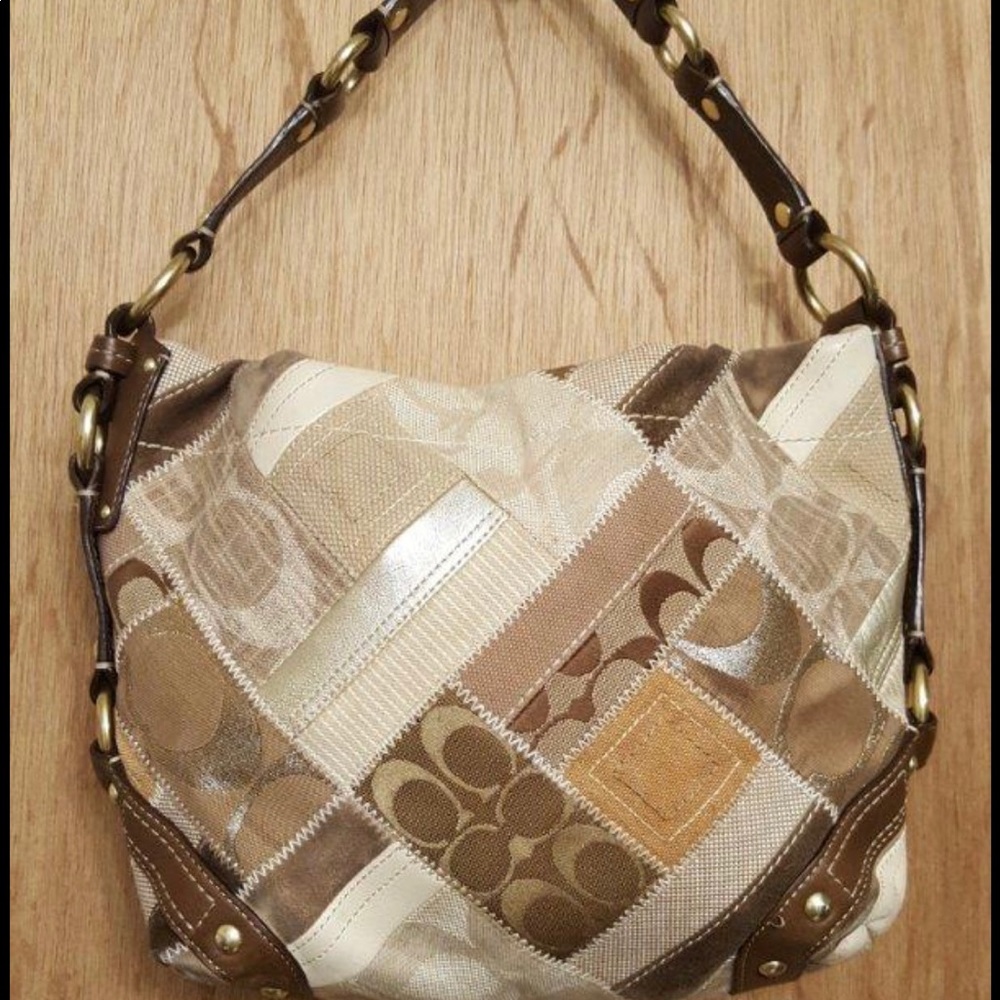 Vintage coach patchwork bag